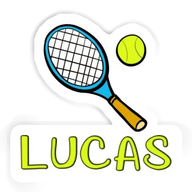 Aufkleber Tennisschläger Lucas Image