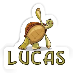 Tortue yoga Autocollant Lucas Image