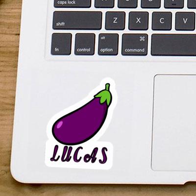 Aufkleber Aubergine Lucas Notebook Image