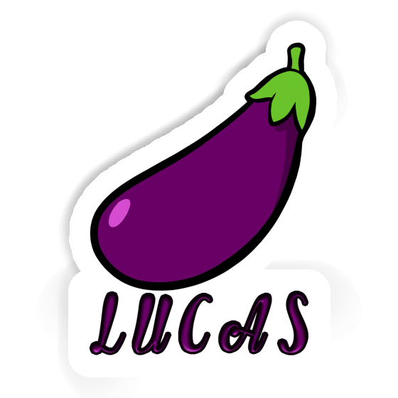 Aufkleber Aubergine Lucas Gift package Image