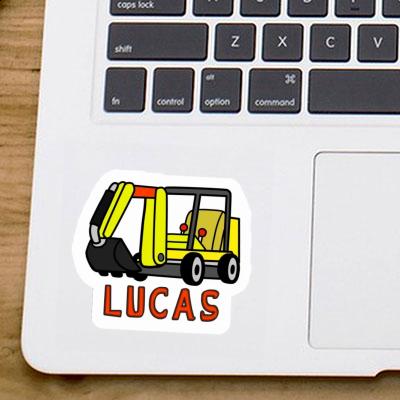 Lucas Sticker Mini-Excavator Notebook Lucas Sticker Mini-Excavator Notebook Image