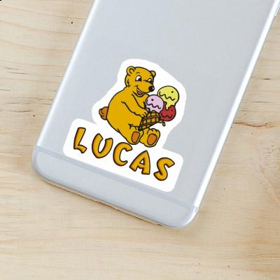 Lucas Aufkleber Eiscreme-Bär Notebook Lucas Aufkleber Eiscreme-Bär Notebook Image