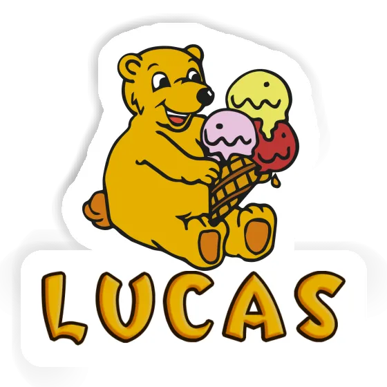 Lucas Aufkleber Eiscreme-Bär Lucas Aufkleber Eiscreme-Bär Image