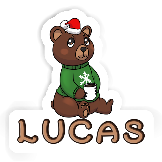 Aufkleber Weihnachtsbär Lucas Laptop Image
