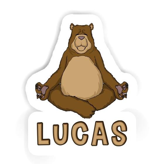 Aufkleber Lucas Yoga-Bär Aufkleber Lucas Yoga-Bär Image