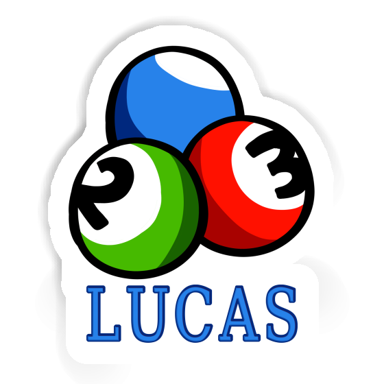 Aufkleber Billardkugel Lucas Image
