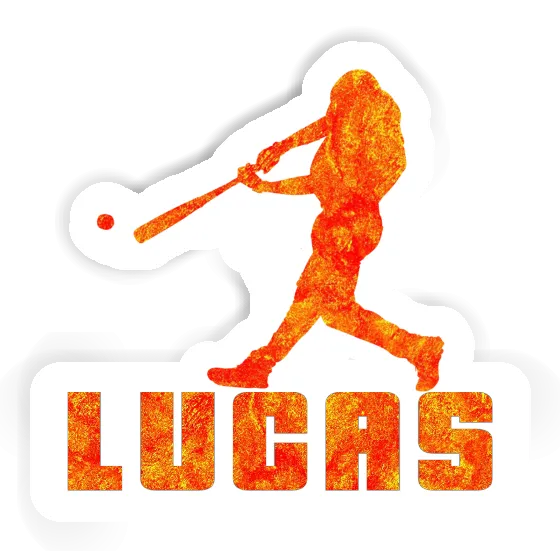 Baseballspieler Aufkleber Lucas Notebook Image