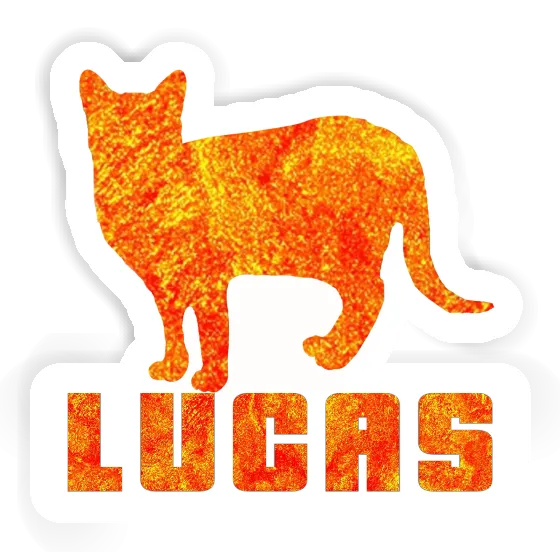 Autocollant Chat Lucas Laptop Image