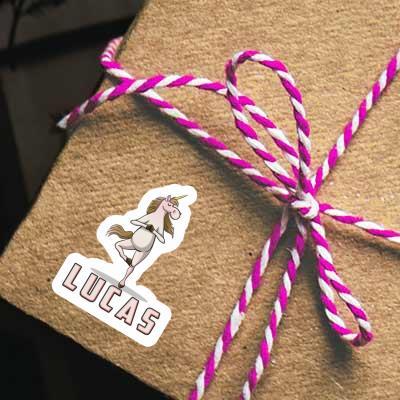 Sticker Lucas Yoga-Einhorn Image