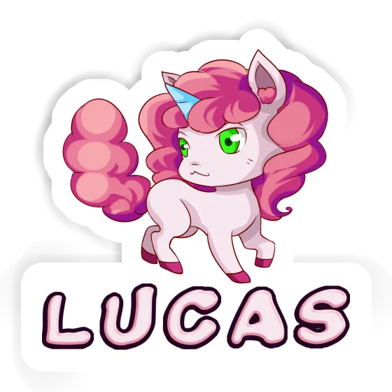 Sticker Lucas Unicorn Notebook Sticker Lucas Unicorn Gift package Image