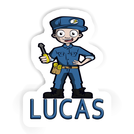 Lucas Autocollant Électricien Image