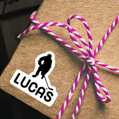 Lucas Aufkleber Eishockeyspieler Laptop Image
