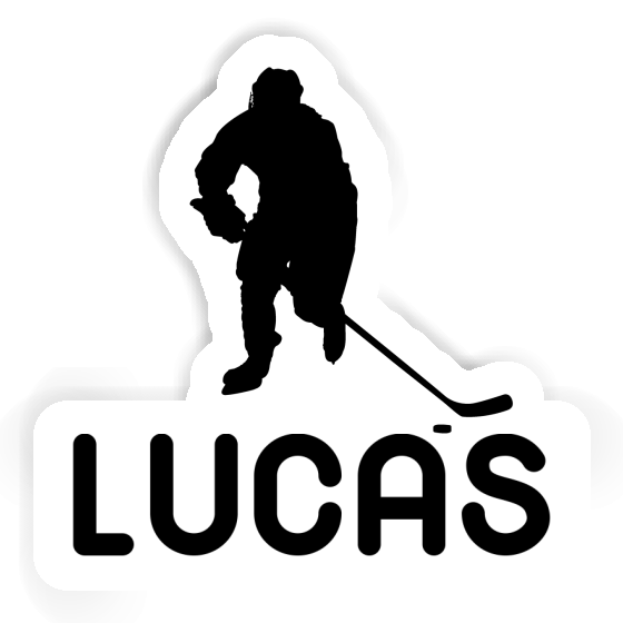 Lucas Sticker Hockey Player Laptop Image