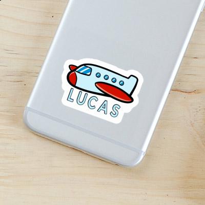 Airplane Sticker Lucas Laptop Image
