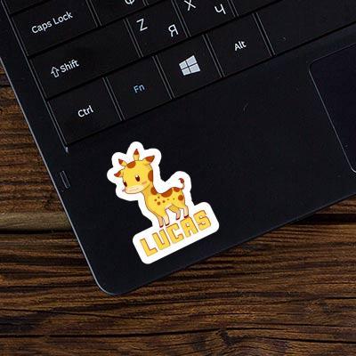 Sticker Giraffe Lucas Laptop Image