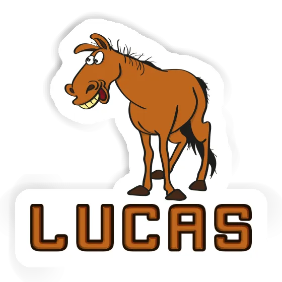 Lucas Aufkleber Pferd Laptop Image