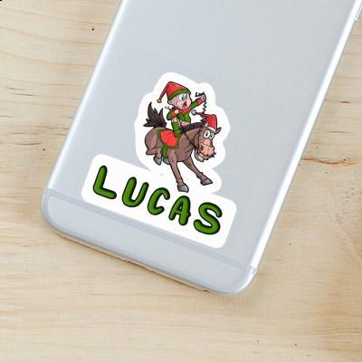 Weihnachtspferd Sticker Lucas Gift package Image