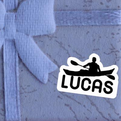 Lucas Autocollant Kayakiste Notebook Image