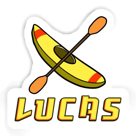 Lucas Autocollant Canoë Notebook Image
