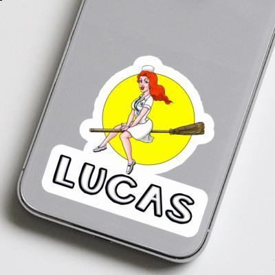 Lucas Autocollant Sorcière Image