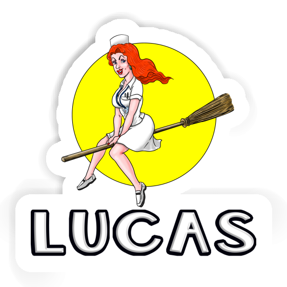 Lucas Autocollant Sorcière Laptop Image