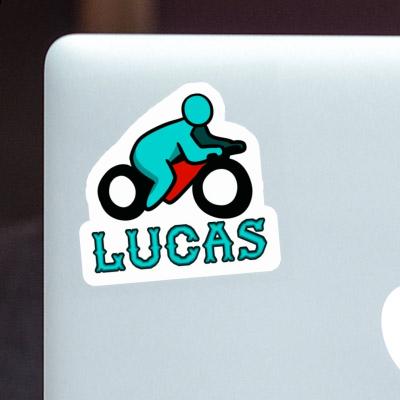 Sticker Motorradfahrer Lucas Gift package Image