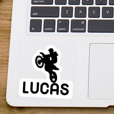 Aufkleber Lucas Motocross-Fahrer Laptop Aufkleber Lucas Motocross-Fahrer Laptop Image