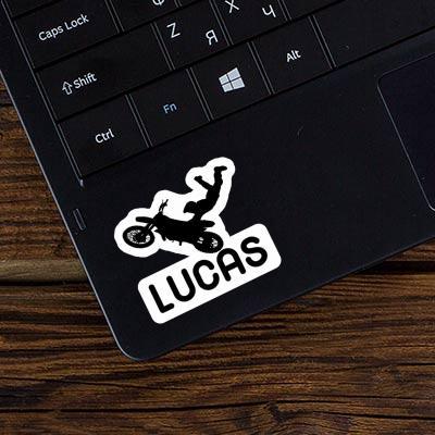 Autocollant Motocrossiste Lucas Notebook Image