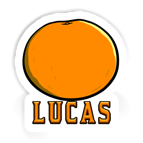 Sticker Lucas Orange Notebook Sticker Lucas Orange Gift package Image