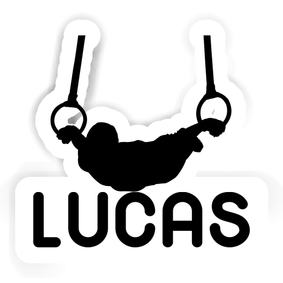 Lucas Autocollant Gymnaste aux anneaux Notebook Image