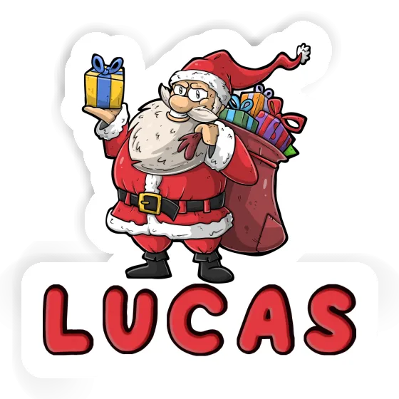 Aufkleber Weihnachtsmann Lucas Image