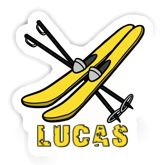 Lucas Autocollant Ski Notebook Lucas Autocollant Ski Notebook Image