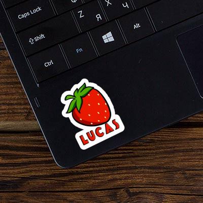 Sticker Erdbeere Lucas Notebook Sticker Erdbeere Lucas Gift package Image