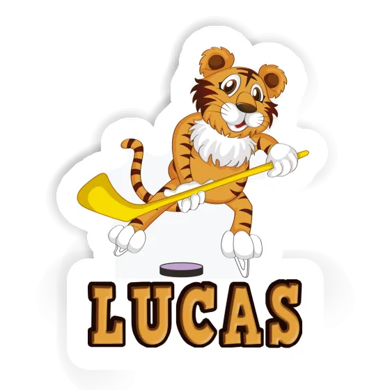 Joueur de hockey Autocollant Lucas Notebook Image