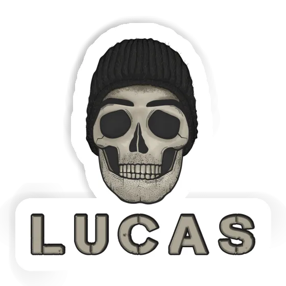 Lucas Aufkleber Totenkopf Laptop Image