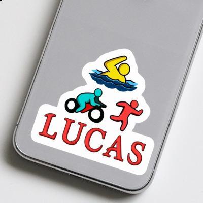 Triathlète Autocollant Lucas Notebook Image