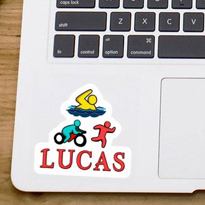 Triathlet Sticker Lucas Notebook Image