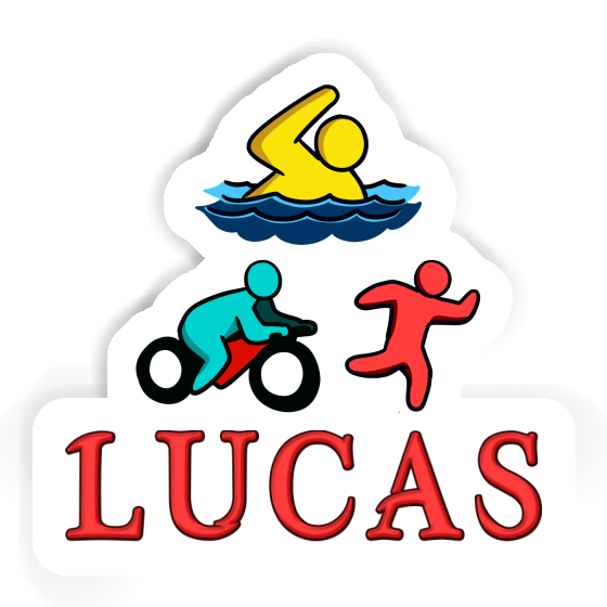 Triathlète Autocollant Lucas Laptop Image