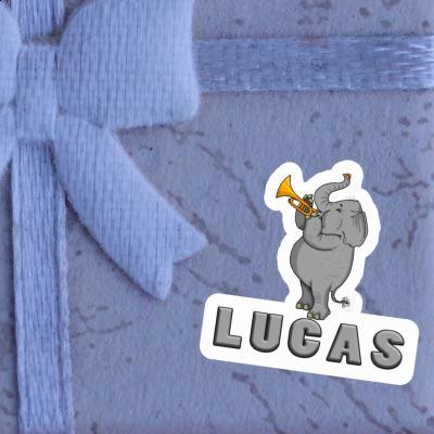 Lucas Autocollant Éléphant Laptop Image