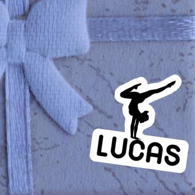 Autocollant Lucas Femme de yoga Laptop Image