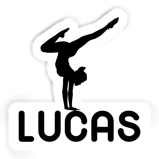 Autocollant Lucas Femme de yoga Gift package Image