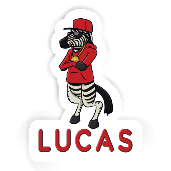 Zebra Sticker Lucas Notebook Image