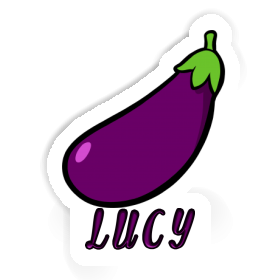 Lucy Sticker Aubergine Image