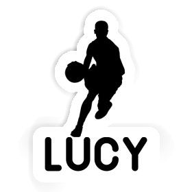 Lucy Sticker Basketball Player Image