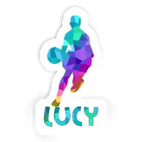 Lucy Sticker Basketball Player Image