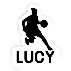 Lucy Sticker Basketball Player Image