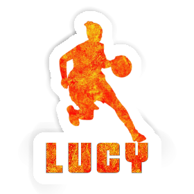 Lucy Sticker Basketball Player Image