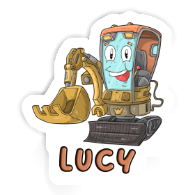 Sticker Lucy Excavator Image