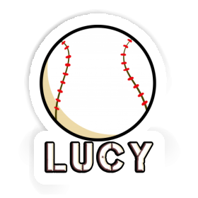 Sticker Lucy Baseball Image