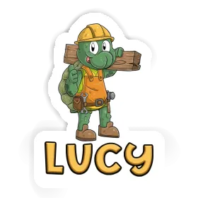 Sticker Lucy Construction worker Image